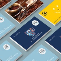 [디자인나우] 디자인명함2_ 카페쿠폰.뷰티.펫.기업 부동산명함 예쁜디자인명함2, 양면인쇄, 비코팅250g 양면200매