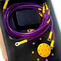 자동차 전압안정기 디지털 디스플레이 연료 보호기 전압 안정기 레귤레이터 키트 (접지 케이블 포함) 10MM, 07 updated