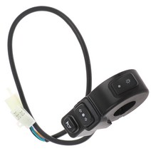 전기자전거오토바이 스위치 전기 자전거 스쿠터 쿼드 라이트 턴 신호 경적 켜기끄기 버튼 조합, 한개옵션0, 한개옵션1