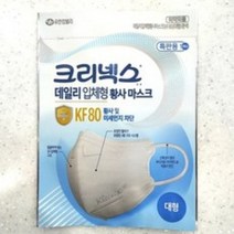크리넥스 데일리 입체형 황사마스크 대형 KF80 지퍼백, 40개, 1개입