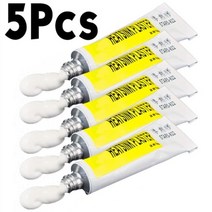실리콘 서멀 고열 내열 구리스 오일 1-5pcs 열 그리스 붙여 넣기 vga ram 용 전도성 방열판 석고 접착제 접착제 led ic 쿨러 라디에이터 냉각 좋은 점도, 5개