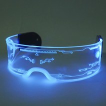 LED 클럽 스카우터 안경 A 사이버 선글라스, 단품