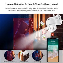 현관문CCTV 현관cctv무선 무선카메라 무선cctv Techage-1080P 3MP 무선 카메라 스피드 돔 PTZ IP 사람 탐, 05 3MP 12V1A 64GB_01 EU 플러그