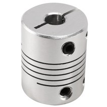 6mm ~ 6mm CNC 스테퍼 모터 샤프트 커플 링 커플러 엔코더 용, 6x6mm., 실버 톤