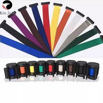 뜨거운 판매 10 pcs/포장/3m 개폐식 벨트 메커니즘 군중 제어 stanchion/대기열 장벽, 04 blue_01 3M