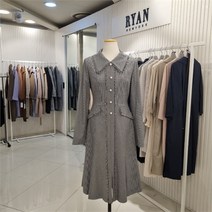 리안뉴욕 SH04 카라 체크 원피스 RPAWOP020