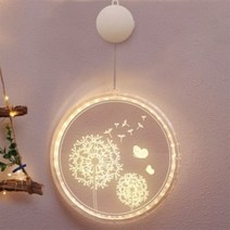 윈도우 3D 착시 아크릴 LED 장식전구(민들레) (18구), 상세페이지 참조