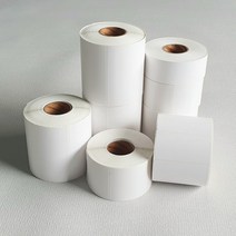 50x30mm 1500매 / 50x40mm 1200매 / 50x50mm 900매 / 감열지 / 바코드 테이프 / 라벨 테이프 / 국내제작 / 주문제작 가능