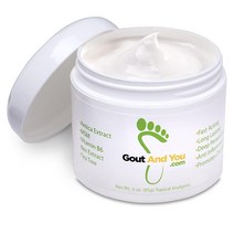 Gout and You 관절 플레어업 힘줄 근육 통증을 위한 관절 불편함 완화 크림 - 아르니카 추출물 알렉스 잎 추출물 알로에 베라 및 티트리 오일로 빠르게 작용하는 관절 불편함 완화 스크럽