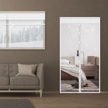 한일 방풍비닐 외풍차단 창문 현관 바람막이, 화이트 현관용 120x210cm