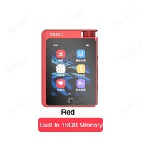 무손실 음원 하이파이 플레이어 고품질 hifi 음악 mp3 블루투스 5 0 dsd256 디코딩 에게 적합한 고해상도 휴대용 스포츠 워크맨, 레드 내장 16g, 16 기가 바이트