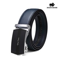 BISON DENIM 바이슨데님 남자 남성 수제 가죽 버클 정장 캐쥬얼 자동벨트 허리띠 혁띠 N71511-2L