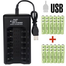 Lot AA 재충전 Batteries NiCd Ni/Cd 700mAh 1.2v 정원 솔라 Ni-Cd 라이트 US, 36x Batteries+1x 6 Slot Charge