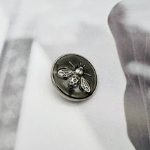 패션 꿀벌 금속 단추 DIY 정장 재킷 니트 스웨터 라운드 장식 10 개, 18MM, 5-233-2