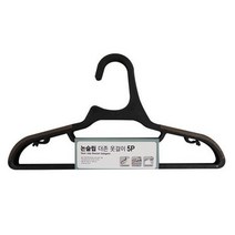 논슬립 옷걸이 5P 헹거 셔츠행거 외투걸이 미끄럼방지, 선택완료, 스카이