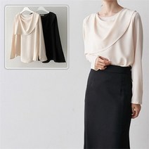 빅사이즈 옷 빅카라터틀블라우스 21D224Q 여성의류