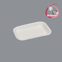 사각 펄프 접시 종이 몰드 트레이 14호 화이트 800개