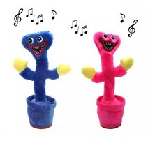 허기워기 선인장 인형 댄싱 녹음 말 따라하는 피규어 선물 LED 다양한 음악 틱톡 SNS 장난감