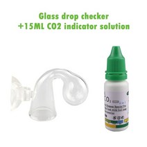 15ml 수족관 co2 표시기 솔루션 어항 액체 테스트 식물 공급 장기 co2 버블 카운터 어항, 1