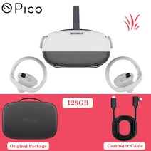 게임 3D 8K 피코 네오 3 VR 스트림 안경 고급 가상 현실 헤드셋 4K 디스플레이 256GB Metaverse Avatar, 07 WHITE