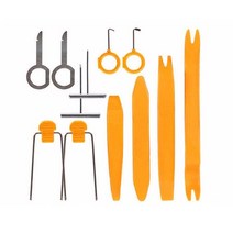 4pcs 자동차 오디오 분해 도구 자동 자동차 제거 수리 pry 도구 키트 패널 플라스틱 트림 제거 도구 세트 높은 경도, 12개