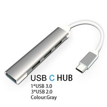 도킹스테이션 외장하드 하드도킹 워크스테이션USB 3.0 허브 노트북 어댑터 PC 컴퓨터 PD 충전 도킹 스테이, 4 in 1 hub type2