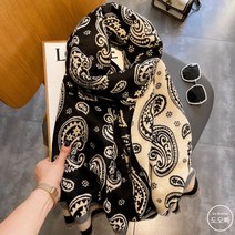 도오빠 여성 스카프 숄 머플러 가을 겨울스카프 페이즐리