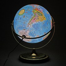 맵소프트 30cm 타임 원목 조명 별자리 지구본 360도 공전 세계시차 학습용, 2번_30cm 키즈 타임 원목 조명 지구본 (30-KTWL)