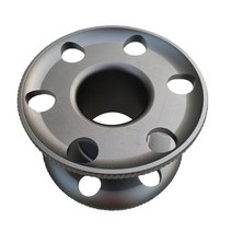 STK 튼튼한 스쿠버 다이빙 합금 소형 손가락 스풀 릴 수중 장비, 회색