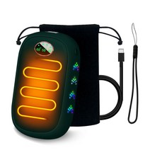 USB 충전식 손난로 전기 핫팩 손난로 보조배터리 10000mAh, 블랙