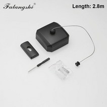 개폐식 옷 라인 건조기 홈 세탁 옷걸이 건조 랙 SUS 304 로프 벽 걸이 빨랫줄 랙 의류 건조기 WB3001, 13Black WireRope2.8