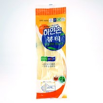 하얀손 고무장갑 뷰티 M 아이보리 1개, 중(M)