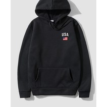 더림 USA 후드티 맨투맨 긴팔 오버핏 기모 티 드라이 스트릿 커플 남녀공용