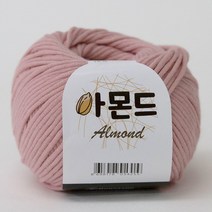 아몬드 뜨개실 코마면 튜브사 면사 가방 의류 인형 만들기 소품실 아기실 패브릭얀 코바늘실, 45.살구핑크