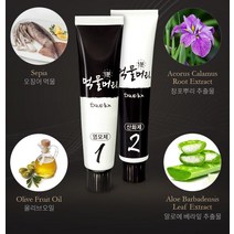 새치 커버 틴트 마스카라 뿌리 염색 순한 흰 머리 바르는 천연 오징어먹물 세치 염색약, 6호