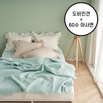 코코미아 인견 60수 아사면 레이스 피그먼트 SS/KK 스프레드 6컬러, 민트