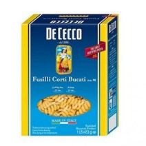 De Cecco 업소용 제빵용 12팩 드 쎄코 파스타 푸실리 코르티 부카티 473ml