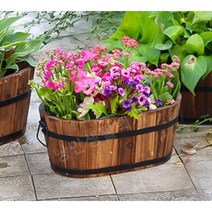 방부목 화분 텃밭 나무 원목 베란다 화단 옥상 정원 꾸미기, 50cm, 1개