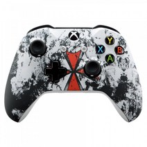 Xbox 컨트롤러용 페이스플레이트 블랙 실버 카본 파이버 One X & S 컨트롤러 미포함, Biohazard