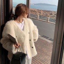 겨울 퍼 코트 여성 보온 페이크 폭스 퍼 자켓 FC5684