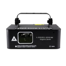 디제잉 기계 장비 DMX512 500mW 빔 레이저 프로젝터 라이트 휴일 스트로브 사운드 무대 조명 RGB 다채로운, 02 black_01 EU 플러그
