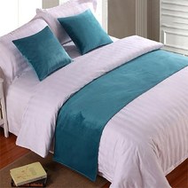 유럽 스타일 럭셔리 벨벳 침대 2 개 콘솔 데코 주방소품 테이블, 50x240cm Bed Runner, 11
