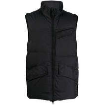 스톤아일랜드 명품명품스톤아일랜드 22FW 7715G0123 V0029 와펜패치 크링클랩스 패딩 베스트 블랙