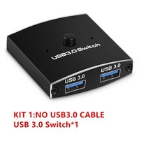USB 3.0 스위치 선택기 kvm 스위치 5gbps 2 in 1 out usb 스위치 usb 3.0 프린터 키보드 마우스 공유용 양방향 공유기, usb3.0 케이블 아님