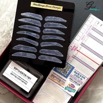 파란물산_[국내산] 말랑이 눈썹결스탬프 세트 반영구화장 눈썹그리기 연, 1, 본상품선택