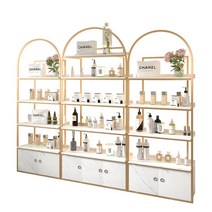 매장 화장품정리대 향수 진열장 가방 네일샵 브러쉬 장식장 다용도 선반, D. 럭셔리 진열선반-도어 수납+1m