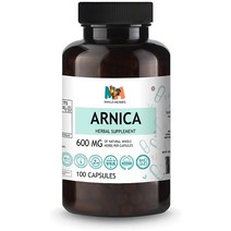 아르니카 추출물 100 캡슐 채식 당 600 ㎎ (아르니카 몬타나)