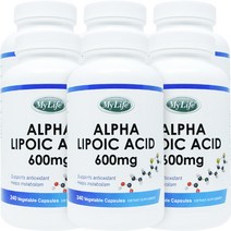 My Life 마이라이프 알파리포산 600 mg 240 야채캡슐 6병