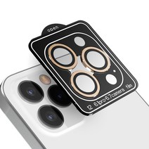 모란카노 카메라 메탈 링 보호필름 강화유리 골드, 1개