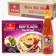칠리소스200g 증정/ 베트남 비폰 분보후에 소고기 즉석 쌀국수 분보훼 BUN BO HUE 박스, 65g, 1세트